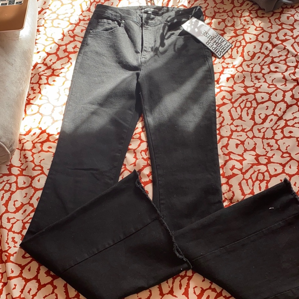 Super high rise flare jeans